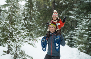 Snowshoeing at Whistler Blackcomb in British Columbia