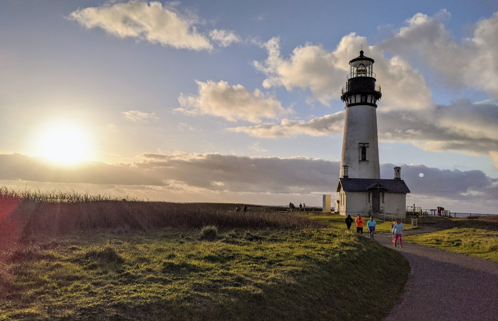 Oregon Coast road trip itinerary: Yaquina Head Lighthouse in Newport, Oregon